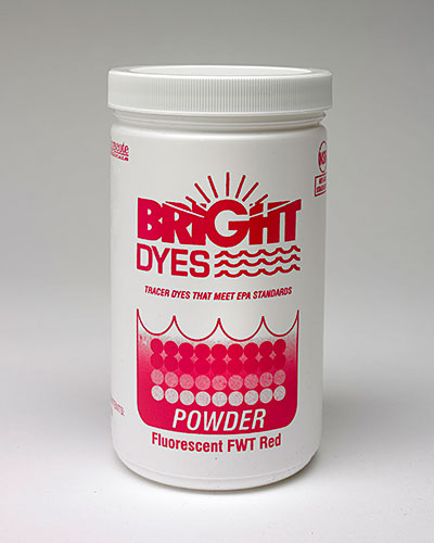 Water Tracer Dye: Fluorescent Industrial Red - Tablets - Kingscote